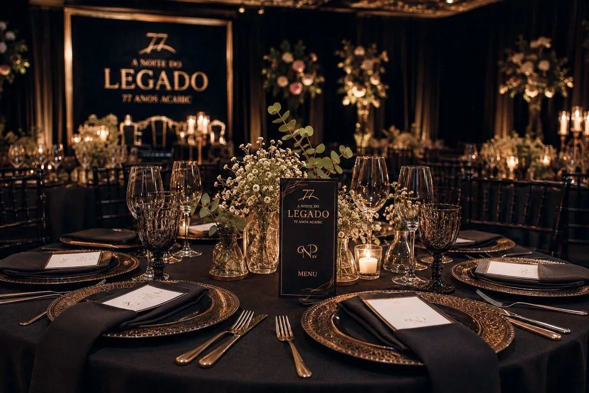 Mesa decorada